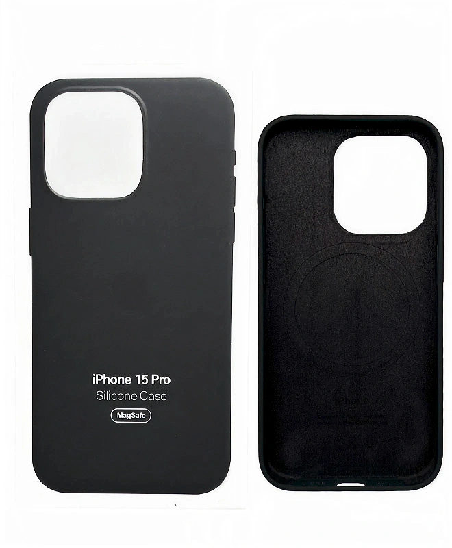 Чохол Apple Silicone Case with MagSafe (Black) для iPhone 15 Pro