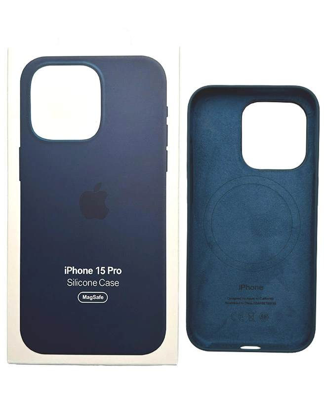 Чохол Apple Silicone Case with MagSafe (Storm Blue) для iPhone 15 Pro