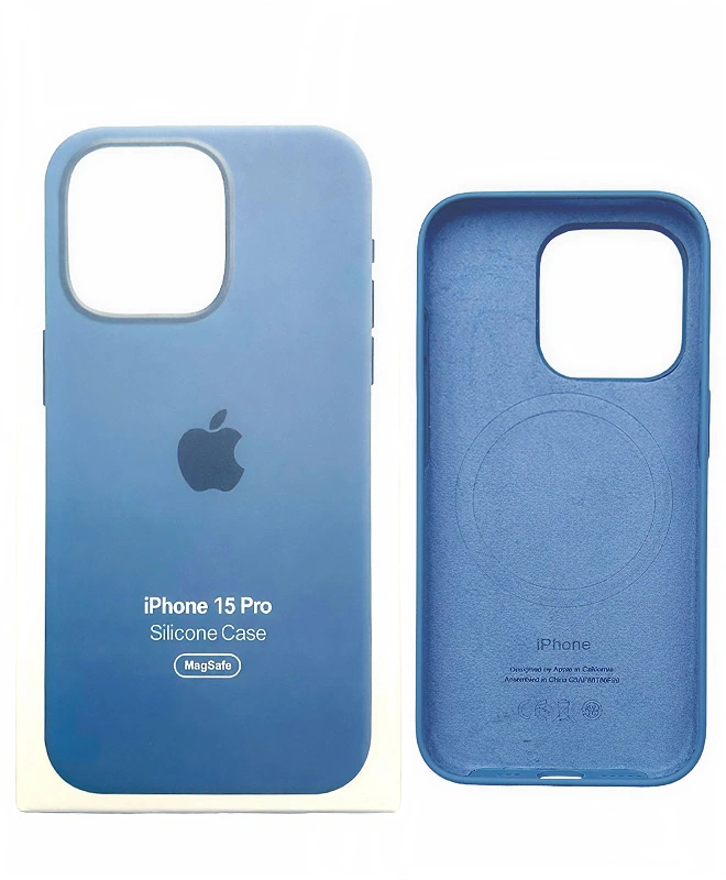 Чохол Apple Silicone Case with MagSafe (Winter Blue) для iPhone 15 Pro