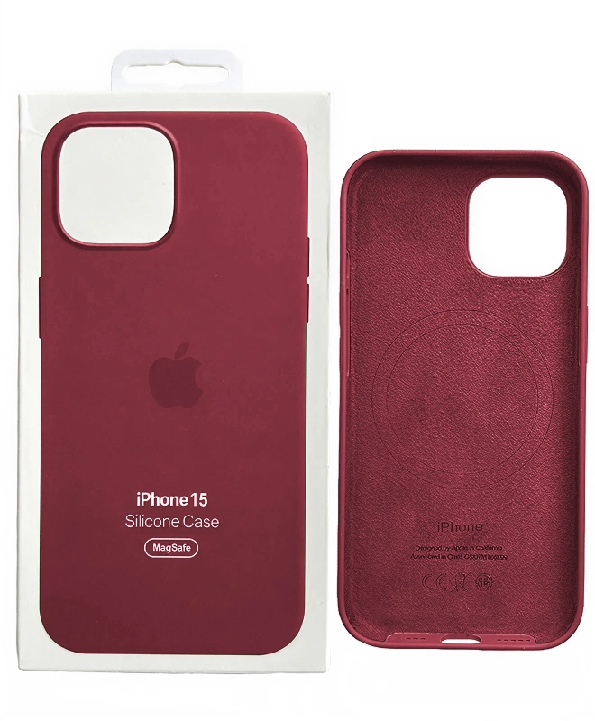 Чохол Apple Silicone Case with MagSafe (Guava) для iPhone 15