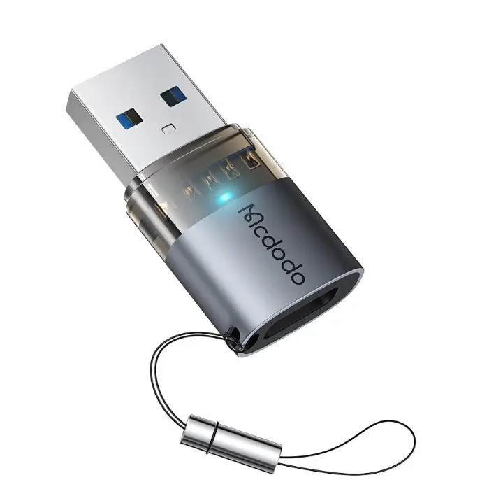 Перехідник Mcdodo Port Luma USB-C to USB-A 3.0 Black (OT-758)