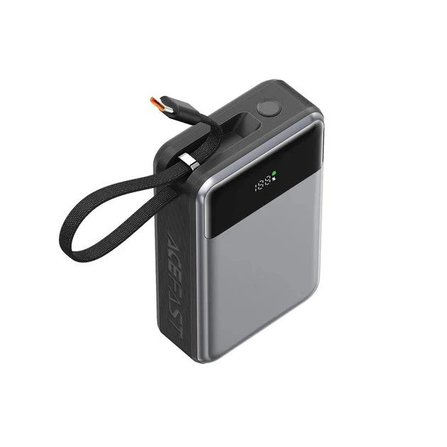 Повербанк ACEFAST 20000mAh PD 65W Built-in Cable (M21) Black