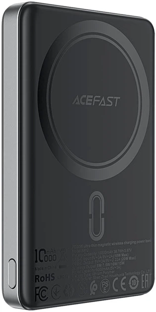 Купить Power Bank ACEFAST PWRup I Ultra-thin 10000mAh 20W Black (M12)