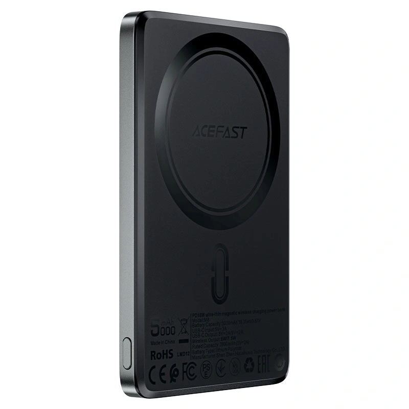 Power Bank ACEFAST PWRup I Ultra-thin 5000mAh 18W Black (MS15C)
