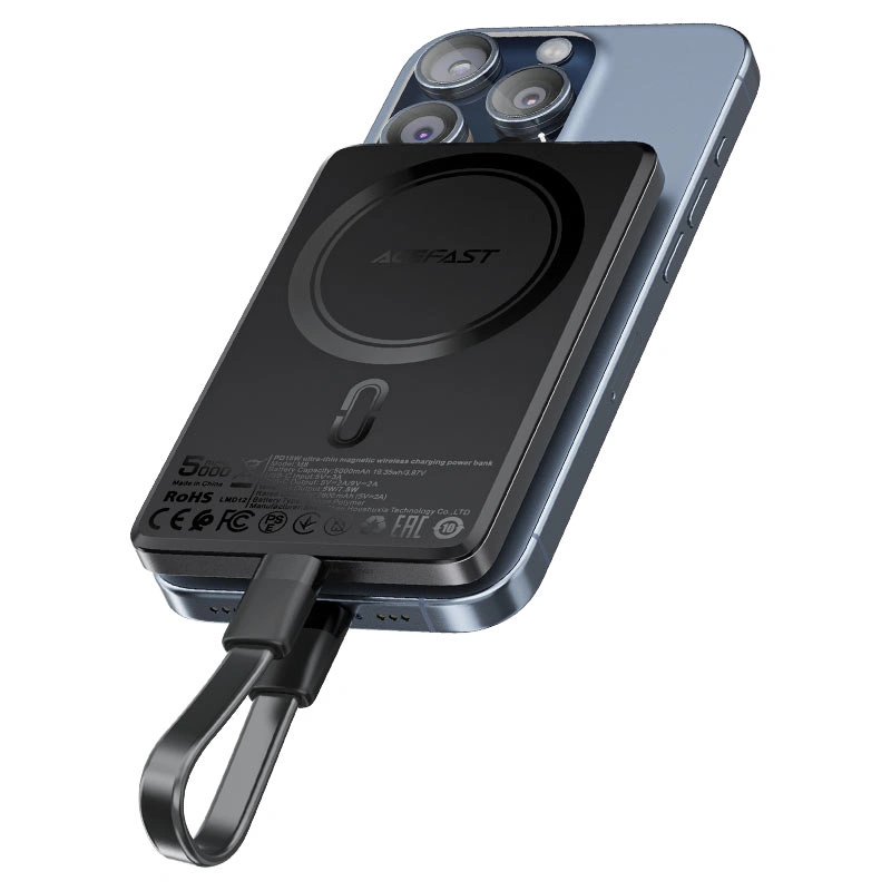 Power Bank ACEFAST PWRup I Ultra-thin 5000mAh 18W Black (MS15C)