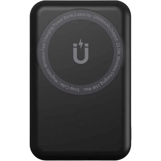 Купити Магнітний повербанк WiWU Snap Cube Magnetic Wireless Power Bank 10000mAh Black (SC10000WHT)