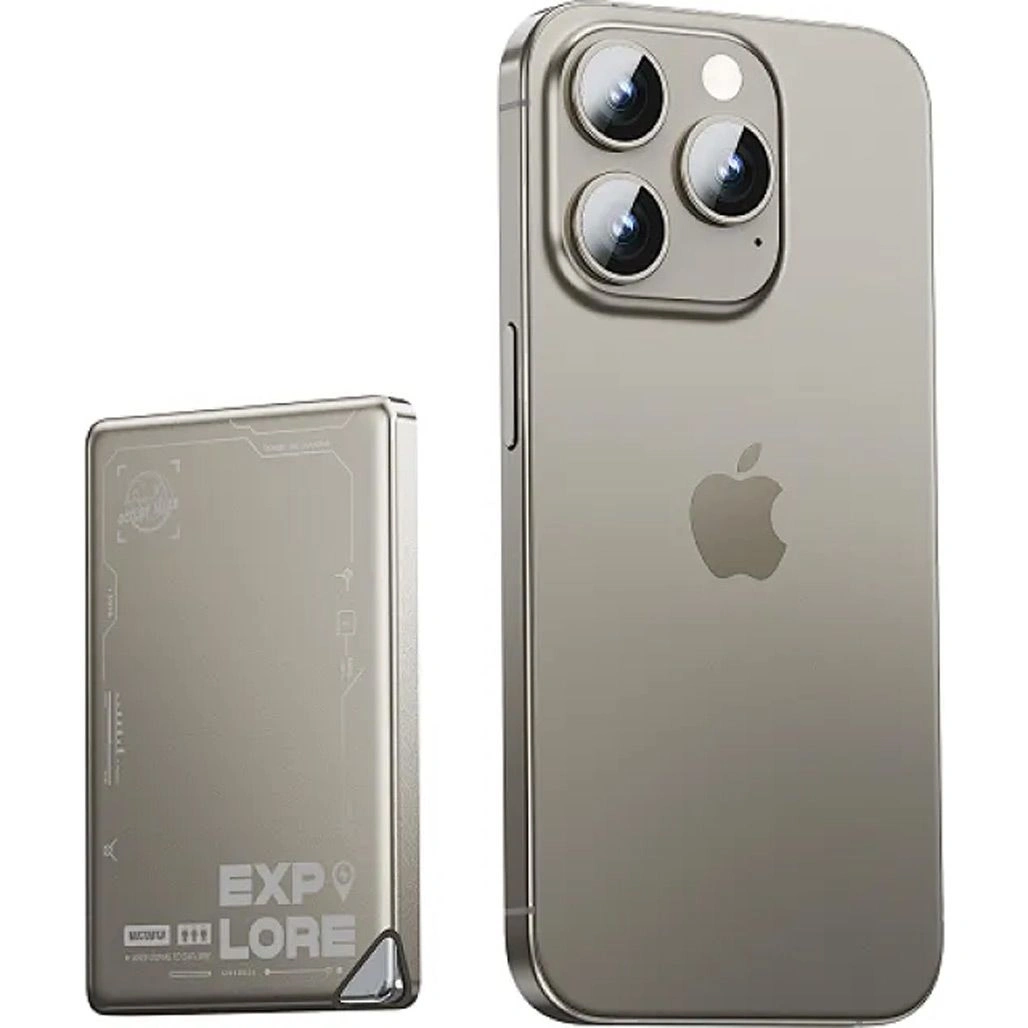 Power Bank WiWU Magnetic Ultra-Thin 5000mAh 15W Wi-P019 (Titanium)