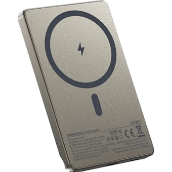 Купить Power Bank WiWU Magnetic Ultra-Thin 5000mAh 15W Wi-P019 (Titanium)