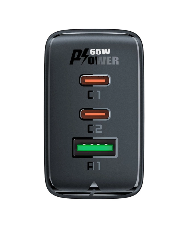 Зарядное устройство ACEFAST GaN Fast Three Port Charger 65W (A41) Black
