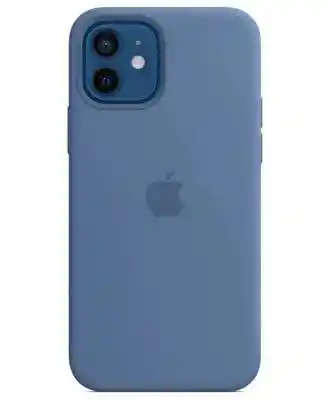 Чохол на iPhone 12 (Джинсовий) | Silicone Case iPhone 12 (Denim Blue) на iCoola.ua