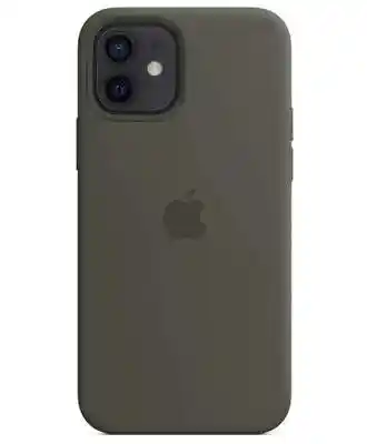 Чехол для iPhone 12 (Оливковый) | Silicone Case iPhone 12 (Blue Neon) на iCoola.ua
