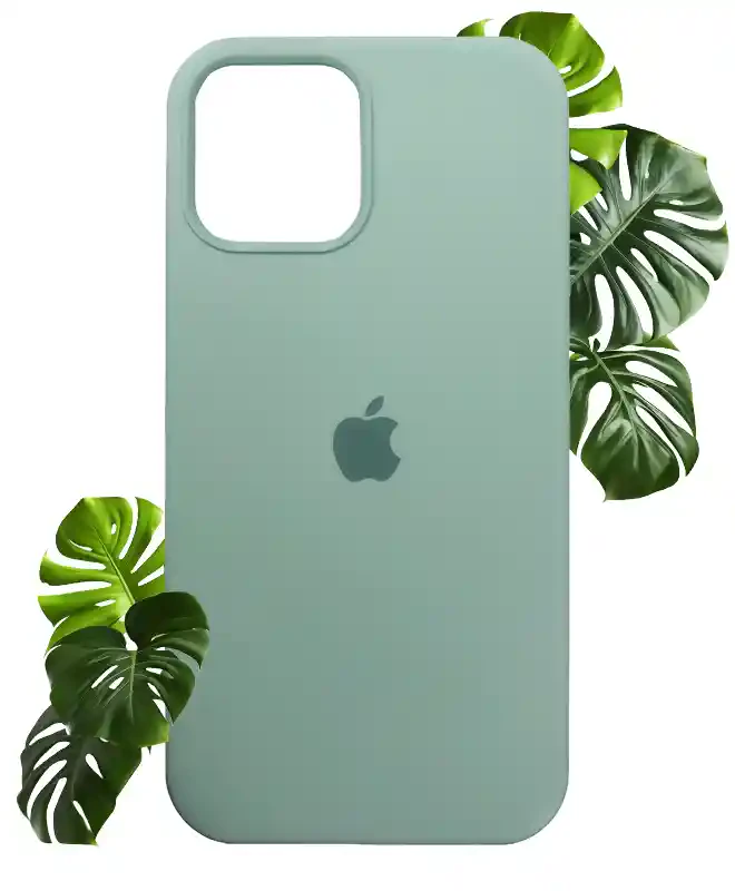 Чехол на iPhone 12 Pro (Зеленая мята) | Silicone Case iPhone 12 Pro (Green Mint) на iCoola.ua