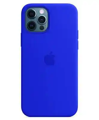 Чохол на iPhone 12 Pro Max (Синій неон) | Silicone Case iPhone 12 Pro Max (Blue Neon) на iCoola.ua