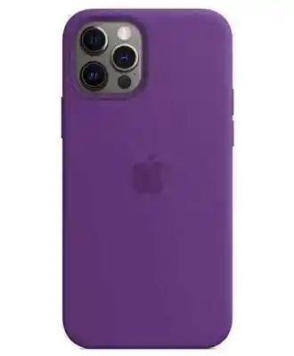 Чохол на iPhone 12 Pro Max (Баклажанний) | Silicone Case iPhone 12 Pro Max (Brinjal) на iCoola.ua