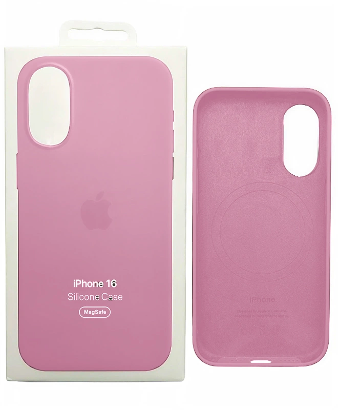 Чохол Apple Silicone Case with MagSafe (Light Pink) для iPhone 16
