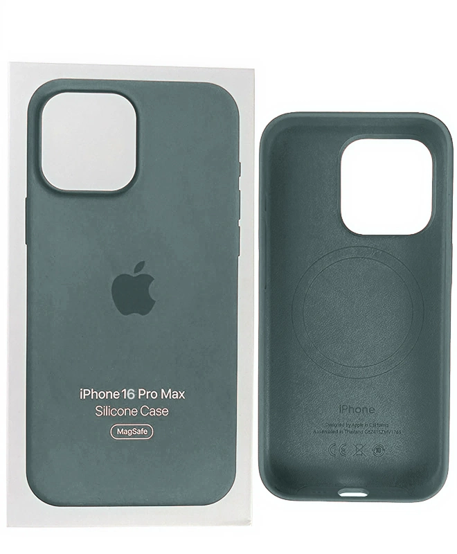 Чохол Apple Silicone Case with MagSafe (Lake Green) для iPhone 16 Pro Max