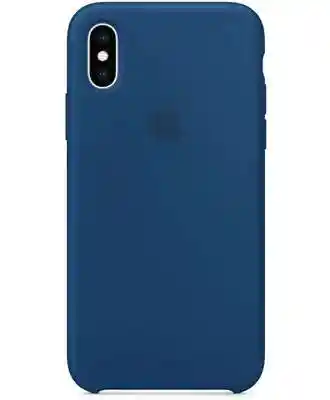 Чехол на iPhone X (Синий) | Silicone Case iPhone X (Blue) на iCoola.ua