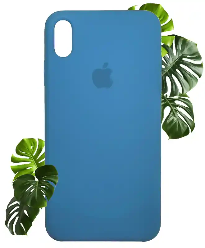 Чехол на iPhone XS (Васильковый) | Silicone Case iPhone XS (Cornflower) на iCoola.ua