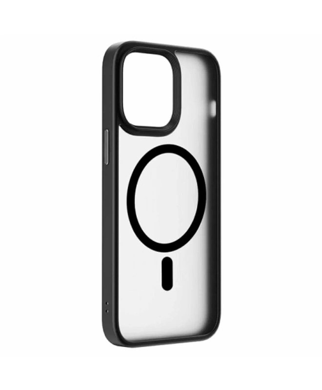 Чехол на iPhone 14 Monblan Magnetic Case (Прозрачно-черный)