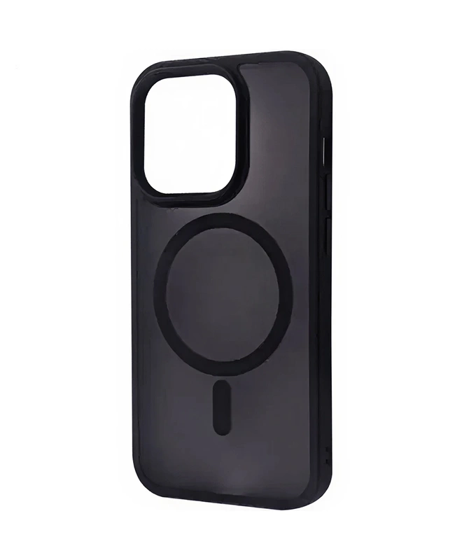 Чехол на iPhone 14 Pro Max Monblan Magnetic Case (Прозрачно-черный)