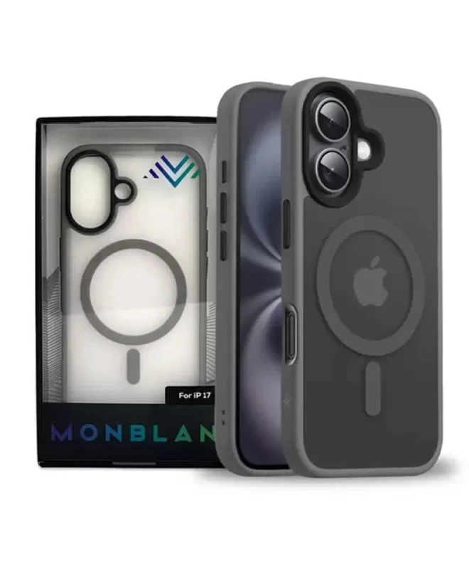Чохол на iPhone 17 Monblan Magnetic Case (Прозоро-чорний)
