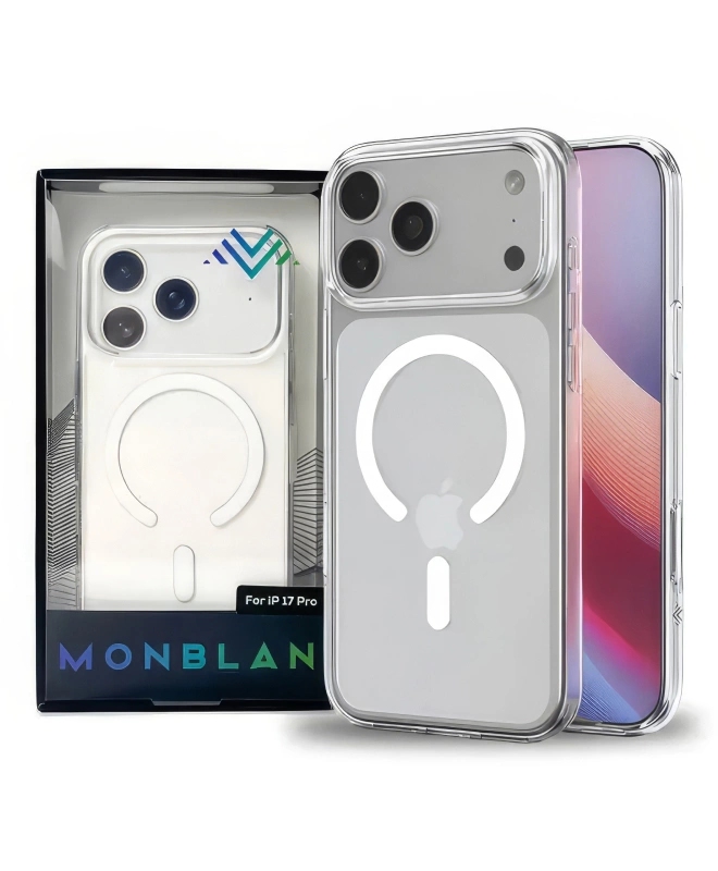 Чохол на iPhone 17 Pro Monblan Magnetic Case (Прозорий)