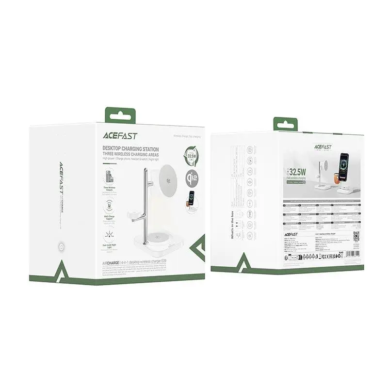 Беспроводное зарядное устройство для ACEFAST AIRCHARGE E39 4-in-1 32.5W White