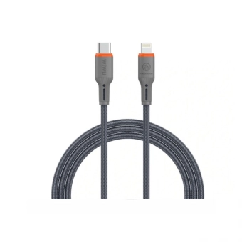 Купити Кабель WIWU FlameGuard USB-C to Lightning 27W 1.2m Gray (Wi-C097) Сірий