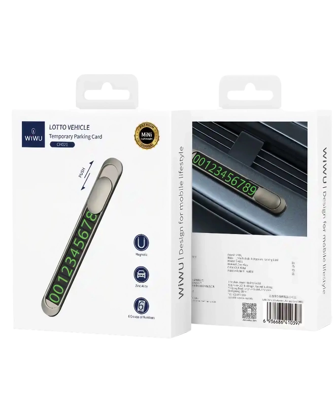 Карта паркування WiWU Temporary Parking Card Metal (CH021)