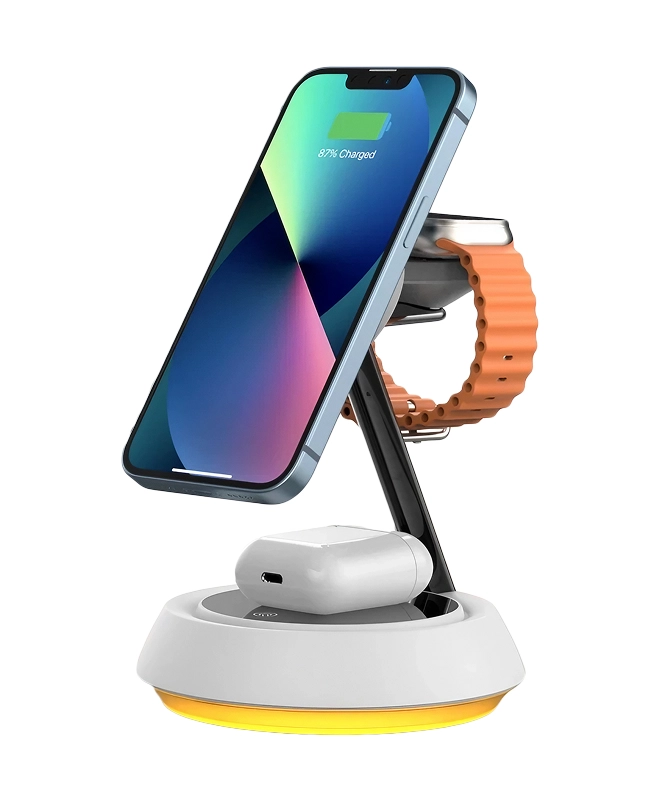 Безпровідна зарядка WIWU Power Air 3 in 1 Wireless Charger (WI-W002)
