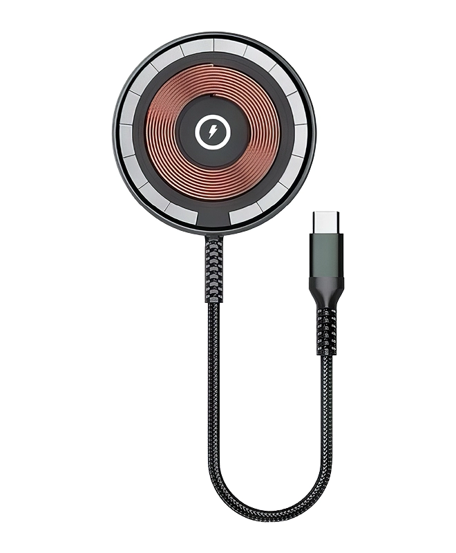 Безпровідний зарядний пристрій WiWU Transparent Magnetic Wireless Charger (M14)