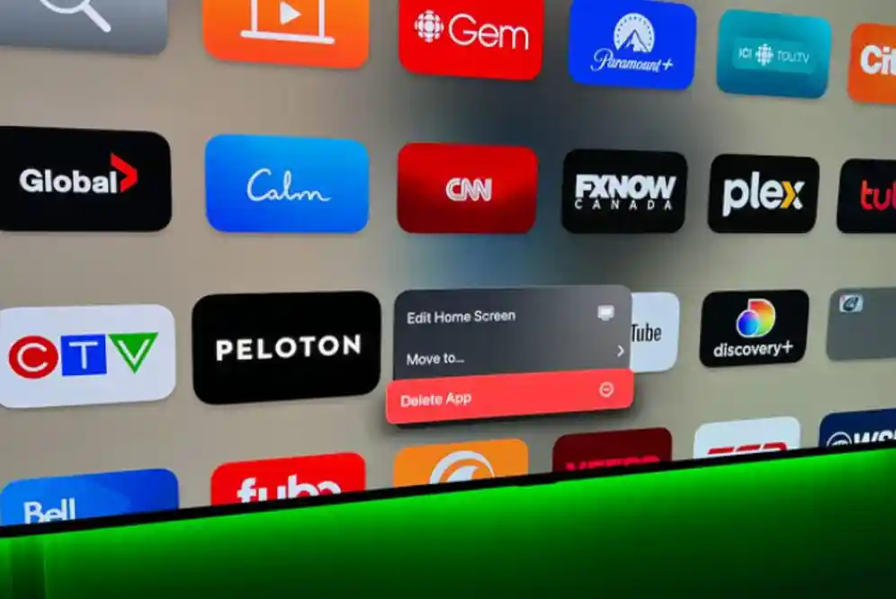 Как удалить приложения на Apple TV?
