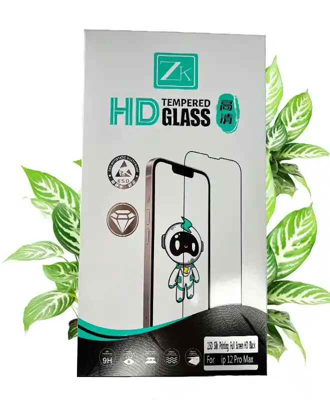 Закаленное защитное стекло Gorilla Glass iPhone 12 Pro Max (Гарантия 3 месяца на разбиение)