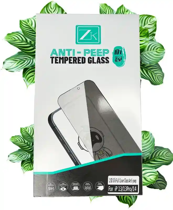 Защитное стекло Антишпион iPhone 13 Pro ColorWay Type Blue Full Screen Anti-Peep Glass+ (Гарантия на разбиение) 3 месяца