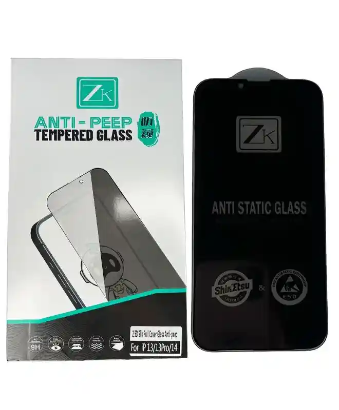 Защитное стекло Антишпион iPhone 13 Pro ColorWay Type Blue Full Screen Anti-Peep Glass+ (Гарантия на разбиение) 3 месяца на iCoola.ua