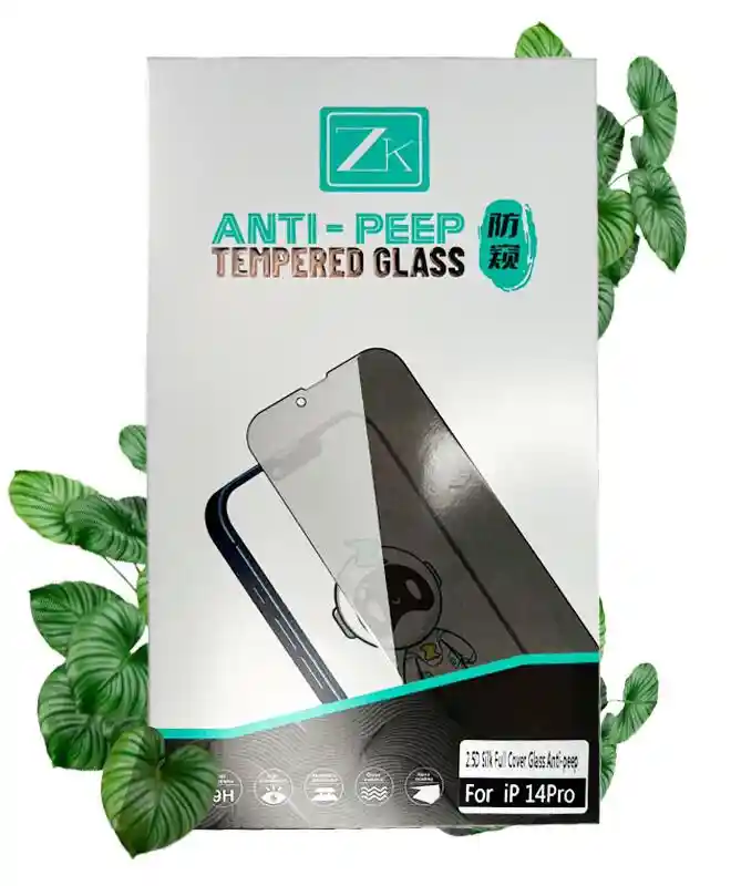 Защитное стекло Антишпион iPhone 14 Pro ColorWay Type Blue Full Screen Anti-Peep Glass+ (Гарантия на разбиение) 3 месяца