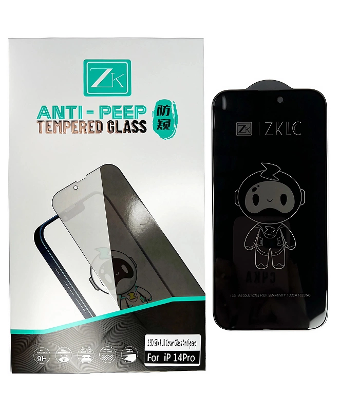 Захисне скло Антишпигун iPhone 14 Pro ColorWay Type Blueo Full Screen Anti-Peep Glass + (Гарантія на розбиття) 3 місяці