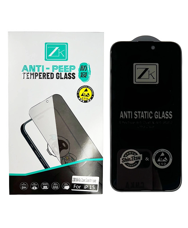 Захисне скло Антишпигун iPhone 16 Plus ColorWay Type Blueo Full Screen Anti-Peep Glass + (Гарантія на розбиття) 3 місяці