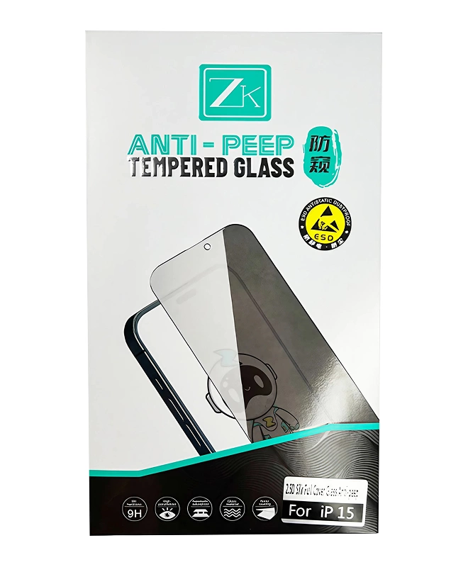 Захисне скло Антишпигун iPhone 16 ColorWay Type Blueo Full Screen Anti-Peep Glass + (Гарантія на розбиття) 3 місяці