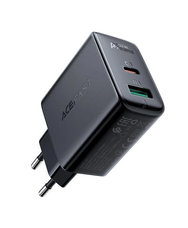 Зарядное устройство ACEFAST DUAL PORT CHARGER 20W+12W (32W) A5