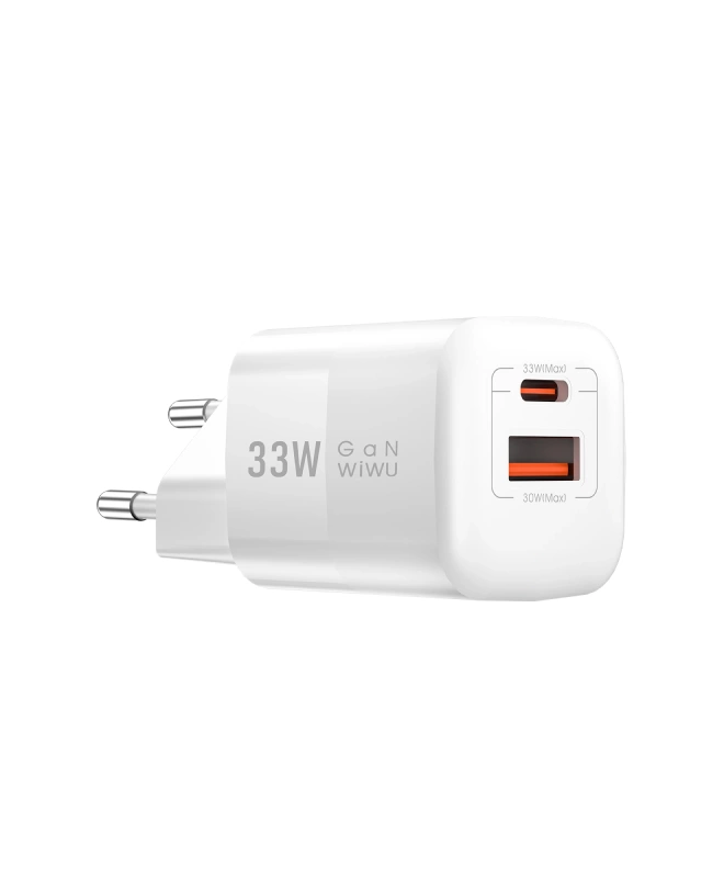 Зарядное устройство для WIWU Nano GaN PD+QC Fast Charger 33W (Wi-U008)