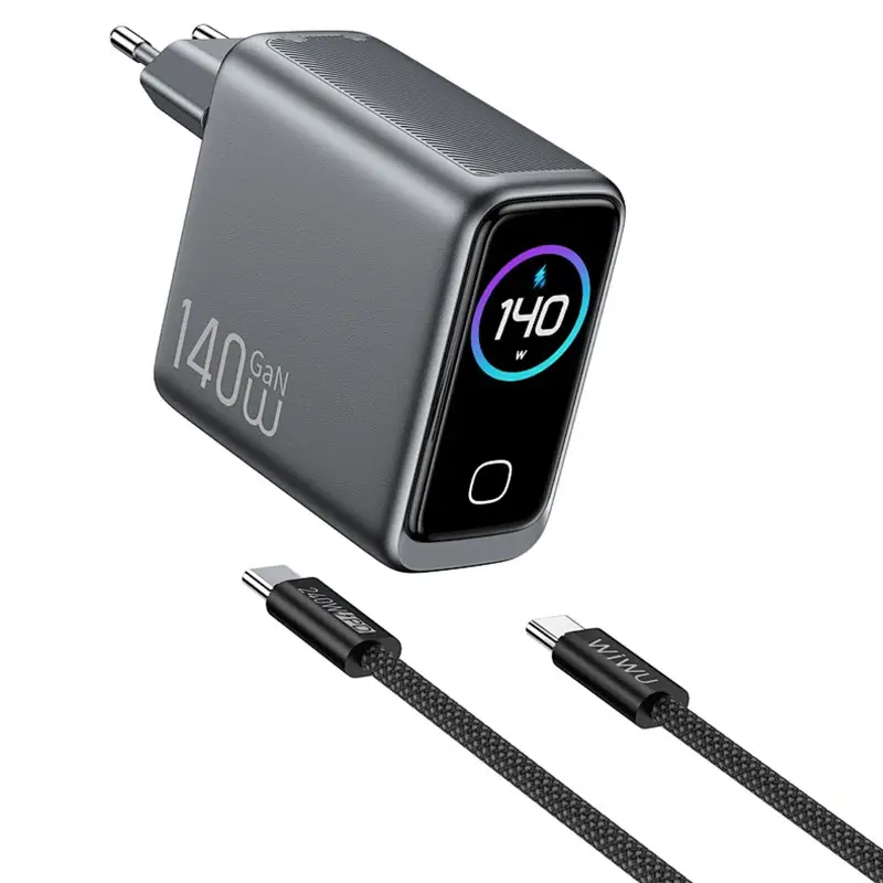 Зарядное устройство для WiWU Voyager 140W GaN Charger Combo (CHG200) Space Gray