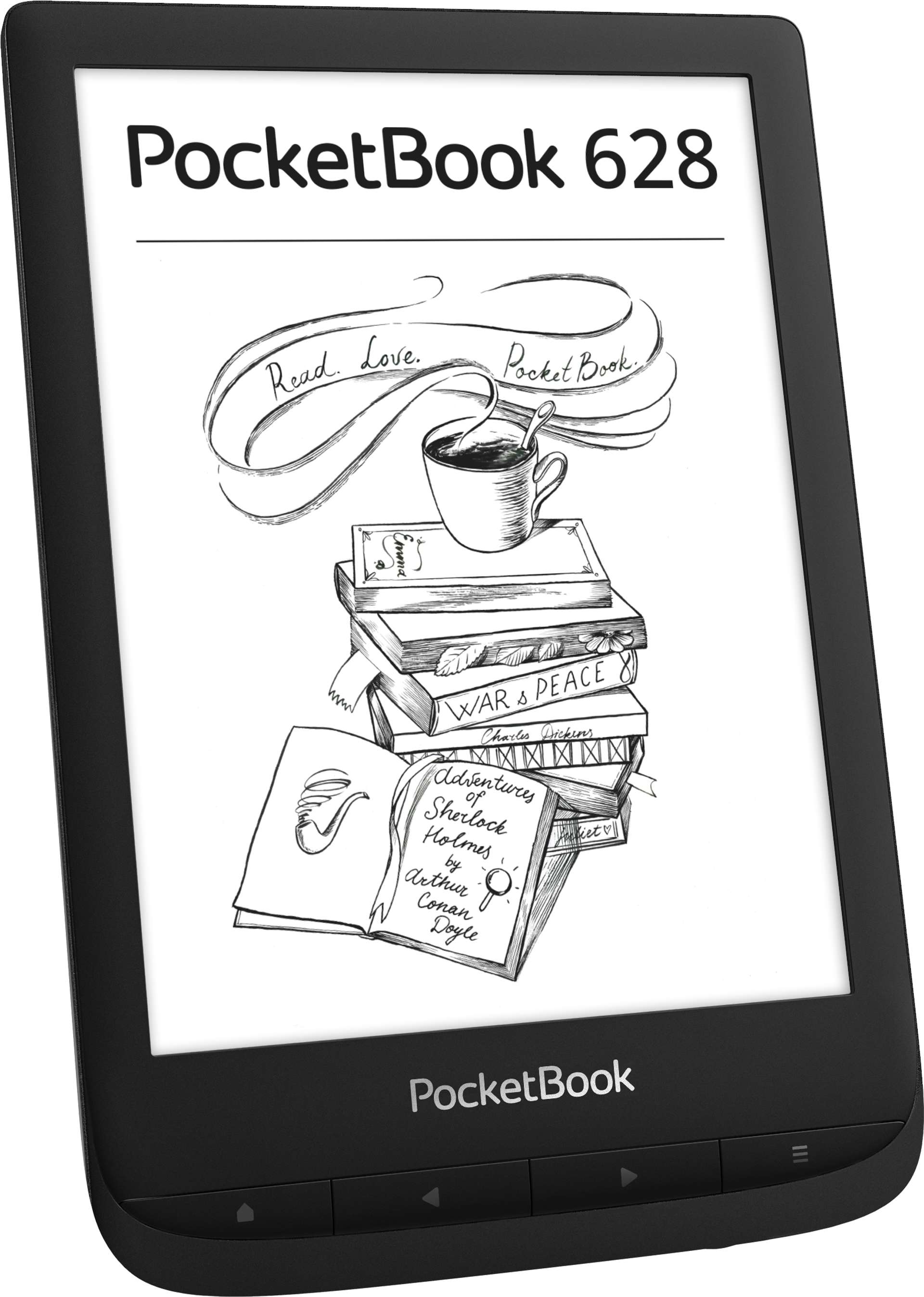 Електронна книжка PocketBook 628 Touch Lux 5, Black купити