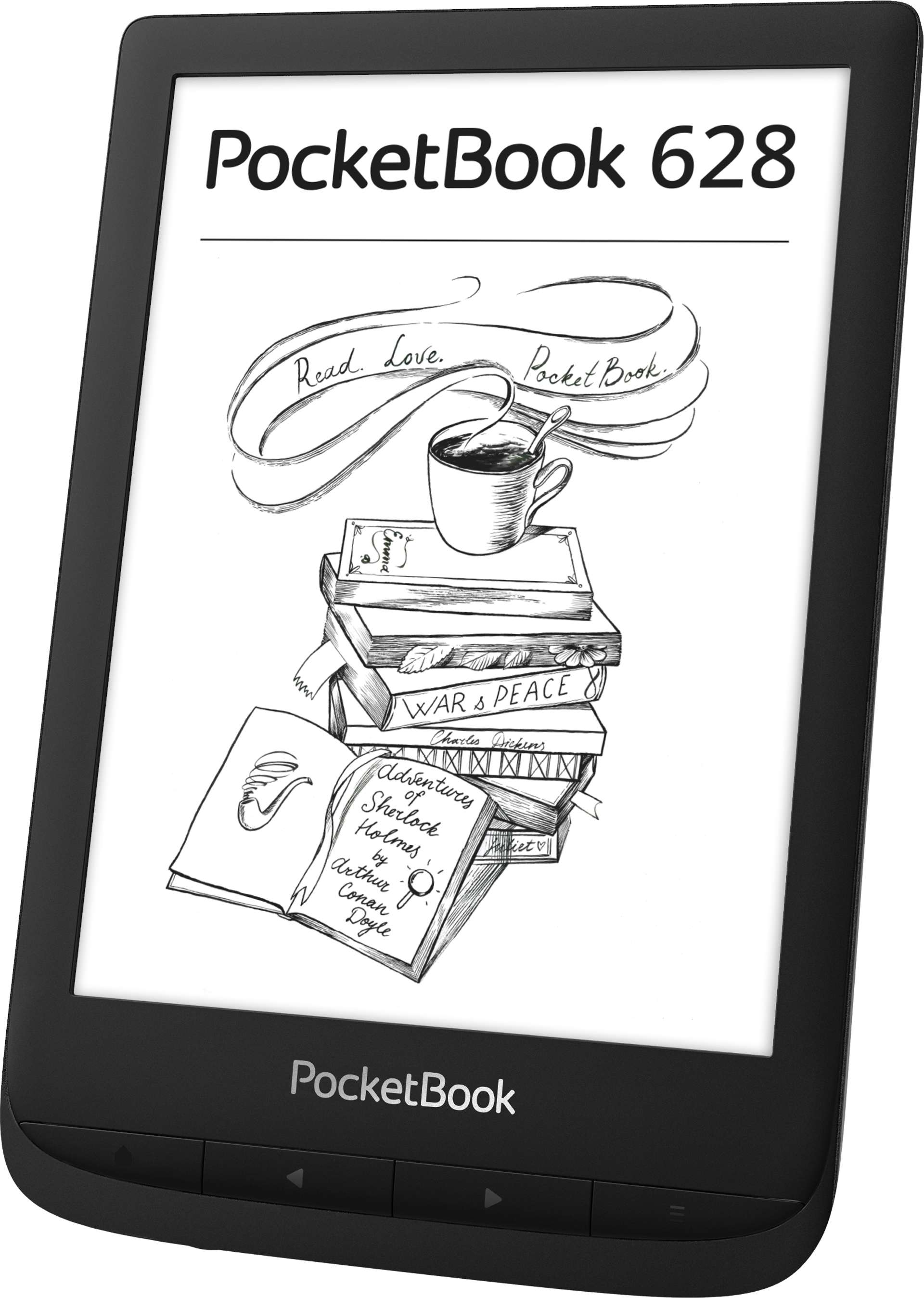 Електронна книжка PocketBook 628 Touch Lux 5, Black ціна
