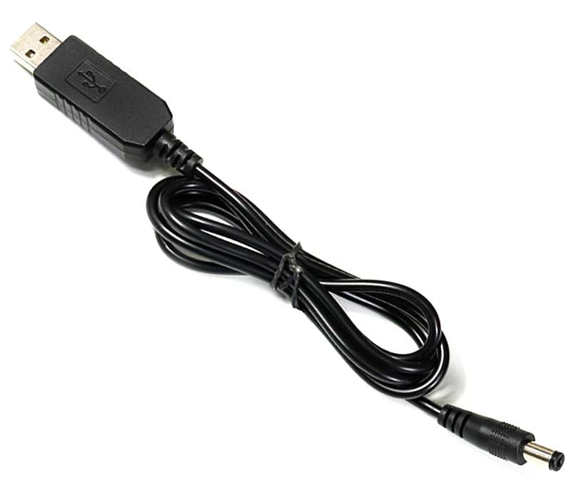 Переходник питания для роутера USB -> DC5.5*2.1, с 5в -> 9в, длина 1,0м цена