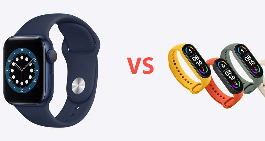 Сравнение Mi Smart Band 6 и Apple Watch