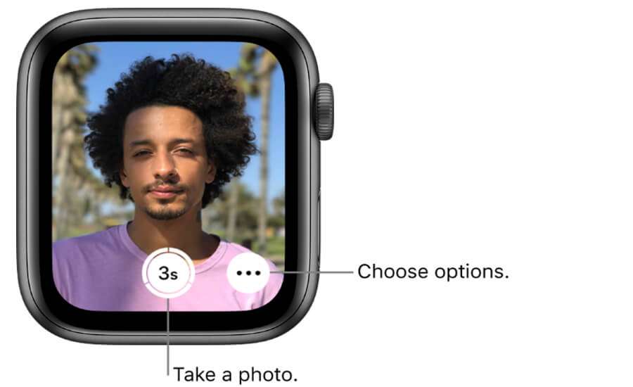 Настроить параметры съемки на Apple Watch