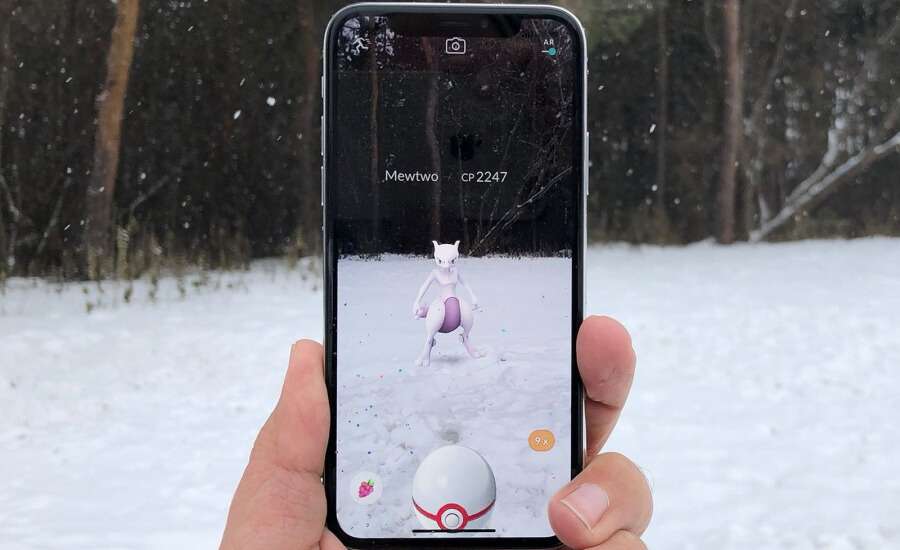 Режим AR в iPhone для игры Pokemon Go