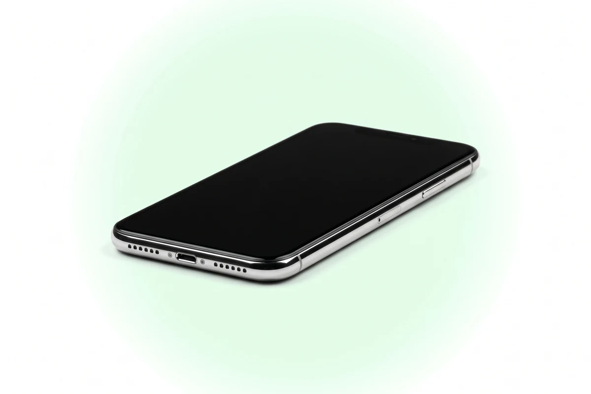 Комплексная чистка iPhone X: чистый нижний торец с разъемом Lightning и сетками динамика и микрофонов