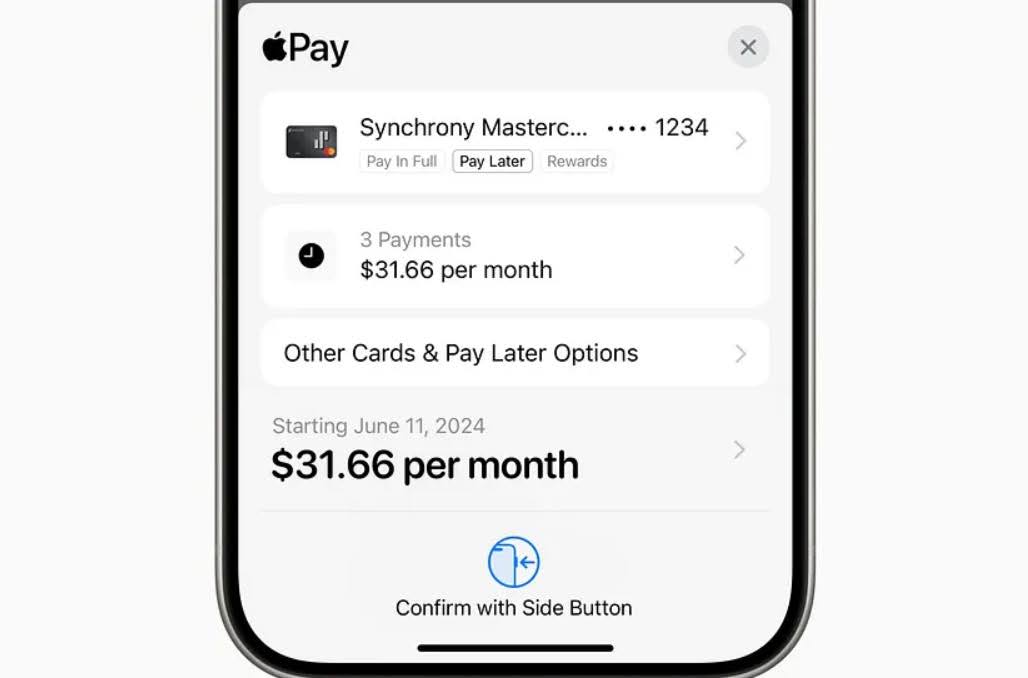 Використання Pay Later в iOS 18 Wallet